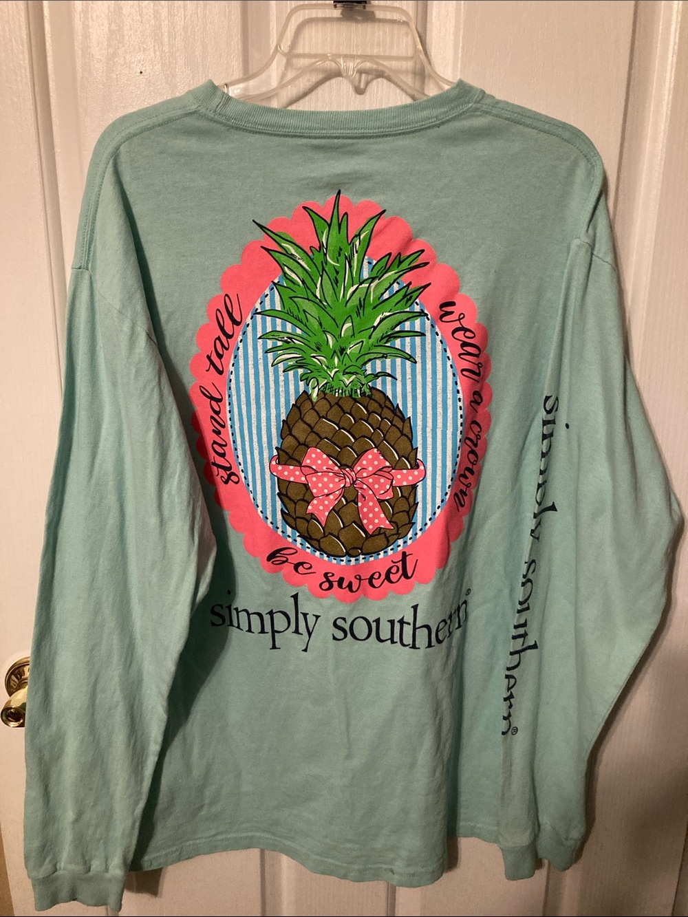 50% off in 3+ bundle, Simply Southern Long Sleeved Tee with Pineapple Graphic
